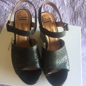 Clark’s wedge sandals